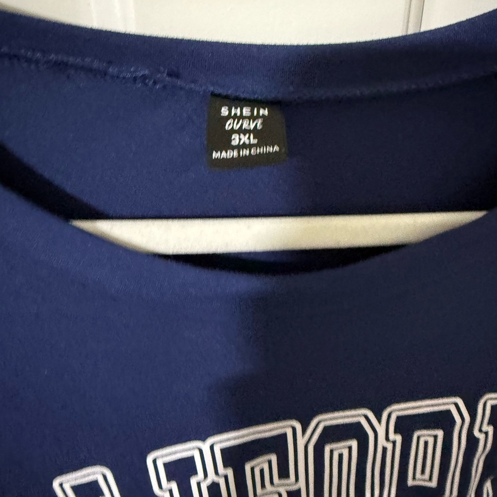2/$15 SHEIN Letter Graphic Drop Shoulder Tee California Plus Size T-Shirt 3X - Picture 3 of 5